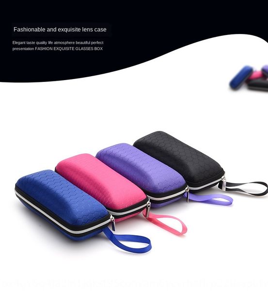 

eva zipper anti-pressure sun baby carriage fashion colorful children's car sun glasses box portable glasses box, Blue