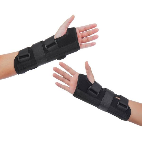 

professional wrist support splint arthritis band belt carpal tunnel wrist brace sprain prevention protector for fitnes, Black;red