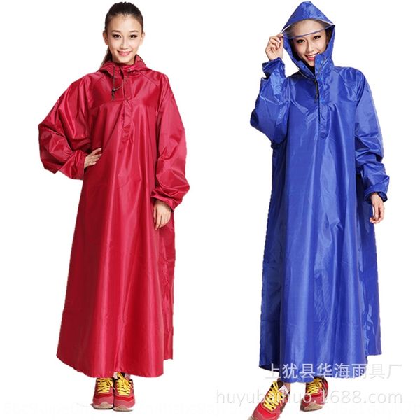 

m0c58 outdoor long-sleeved raincoat car motorcycle men's travel multi-functional raincoat women's oxford motorcycle electric vehic, Black