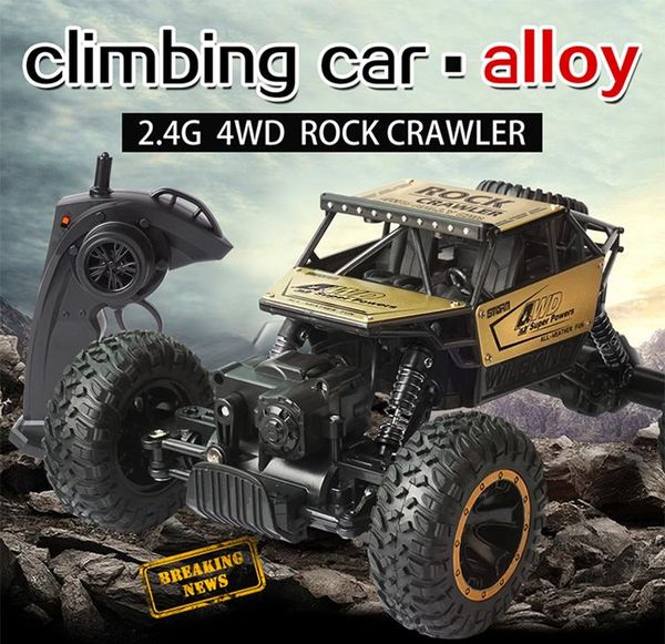 

1:16 4wd remote control car 2.4g rc dobule motor car alloy climbing model off-road vehicle kid electric toys gifts 05