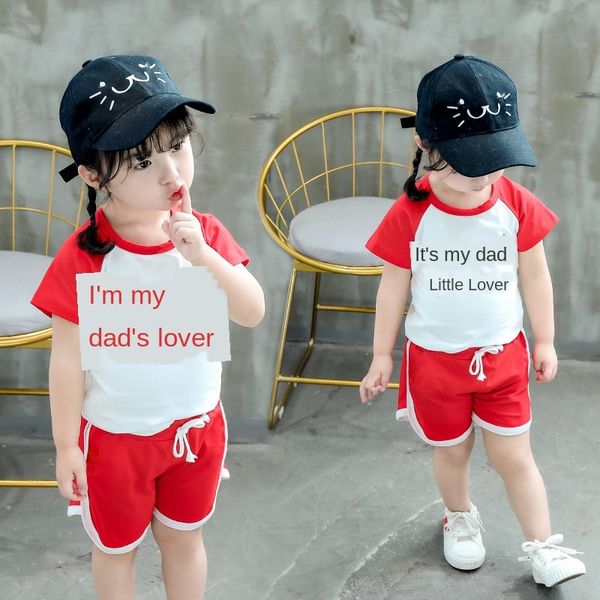 

girls clothing 0-1 baby clothes summer children's two-piece suit 3 one and a half year old baby girl summer suit