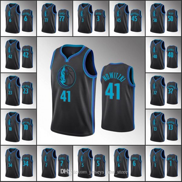 

dallas mavericks men luka doncic dirk nowitzki seth curry maxi kleber deandre jor dan delon wright nba custom jersey, Black;red