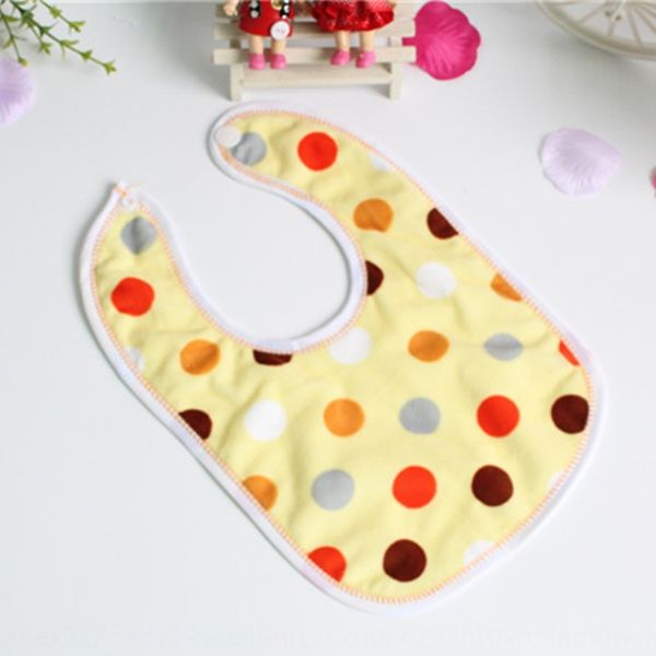 

new saliva round dot velvet waterproof new towel baby saliva towel round dot velvet waterproof bib baby bib