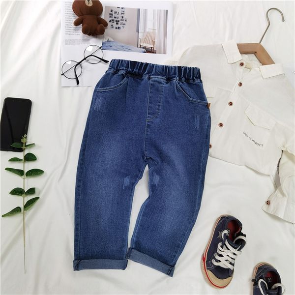 

clothing men's and women's pants 2020 autumn new children's pants fashion and jeans children's wear jeans, Blue