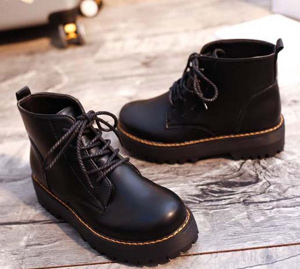

fashion leather star women shoes woman leather short autumn winter ankle designer fashion brand women boots p199, Black