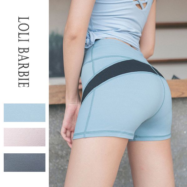 

sports shorts running fitness pants yoga shorts, White;black