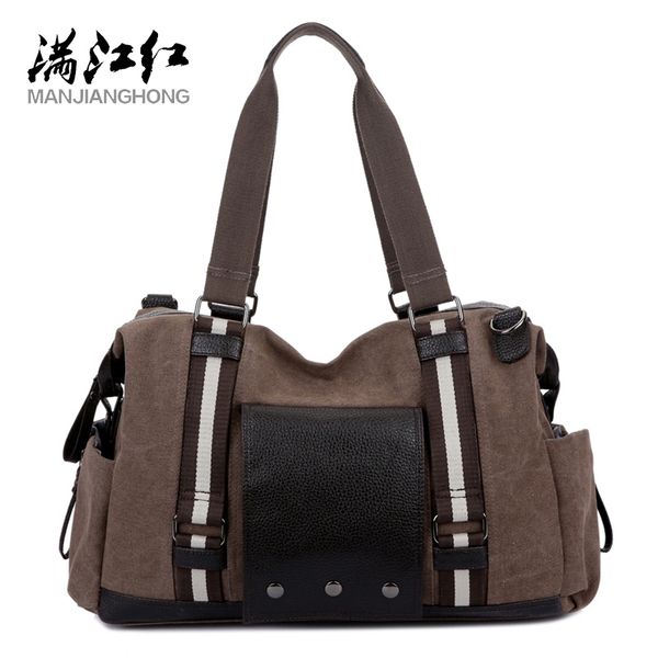 

large capacity casual men's canvas bag fashion wild travel bag personality classic shoulder messenger