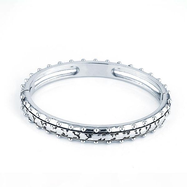 

super new letter bracelet stainless steel jewelry design women bracelet silver rose gold cuffs love bangle valentine's day gift, Black