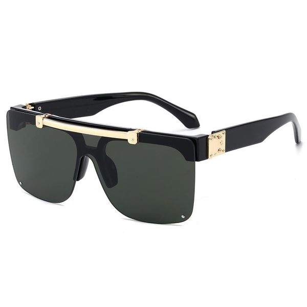 

men sunglasses 8012 rectangle retro style fashion designer popular sunglasses uv protection lenses full metal frame glasses, White;black