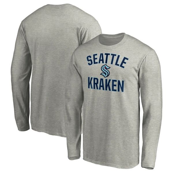 

fanatics branded seattle kraken black primary logo t-shirt, White;black