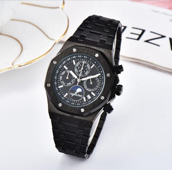 

royal oak ap cheap мужская 2020 new hot royaloak циферблата 42мм автоматические кварцевые часы многофункциональный 6-контактный 42мм календа, Slivery;brown