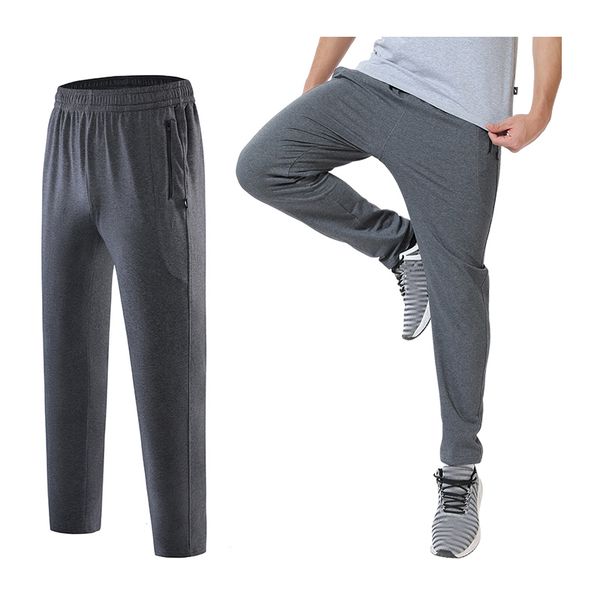 

gym running pants men new basketball soccer athletic training sport trousers fitness workout jogging quick dry sweatpants, Black;blue
