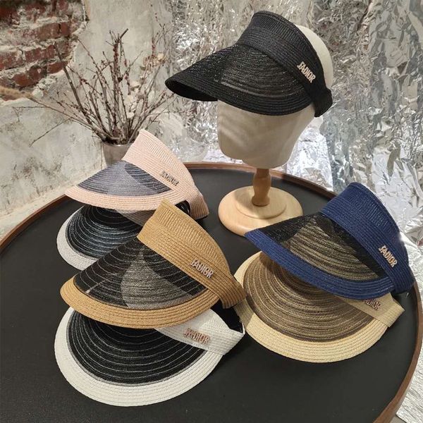 

sun straw sun hat straw hat, Blue;gray