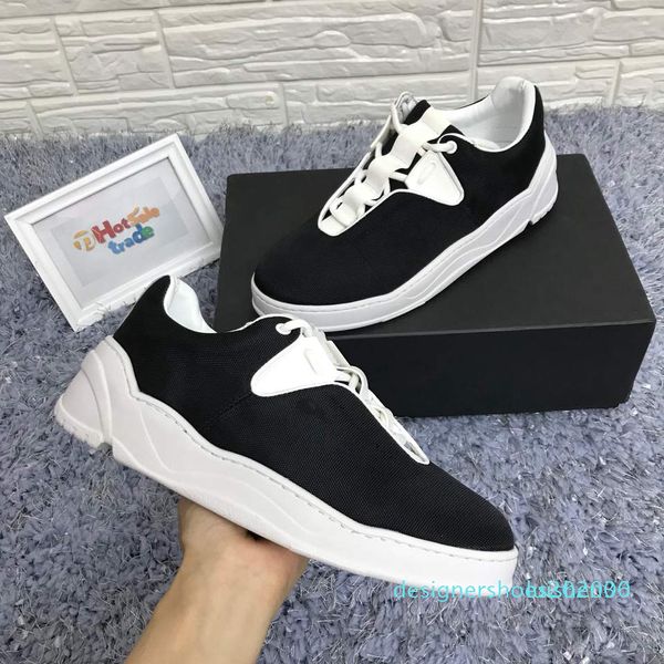 

b17 sneaker calfskin designer shoes luxury canvas runner shoe casual shoers runners hiking shoes with box, dust bags d06, Black