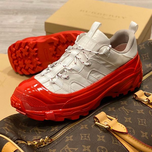 

nylon and suede arthur sneakers fashion luxury men casual shoes designer men sneakers high-quality men shoes fast delivery d04, Black