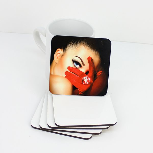 

sublimation coaster square and round shape mat for customize mdf coasters unique gift transfer printing