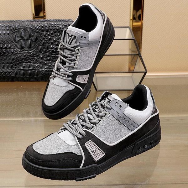 

men shoes casual luxury fashion sneakers breathable flats footwears chaussures pour hommes trainer sneaker casual mens shoes fast shipping, Black