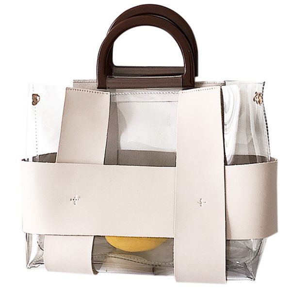 

women's fashion shoulder transparent pvc shoulder bag handbag wild