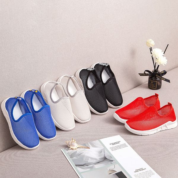 

summer children's net boys' hollowed-out mesh sports sandals sports shoes girls' casual shoes babies' big children, Black