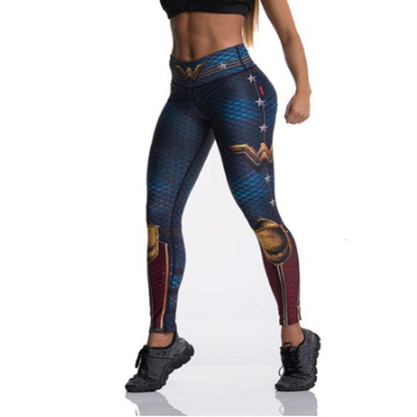 

fashion tibetan blue captain fight push up workout leggings slim high waist jeggings women sportswear leggings workout, Black