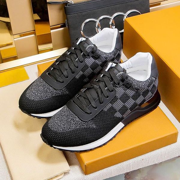 

2021 men shoes run away sneaker luxury chaussures pour hommes casual mens shoes breathable luxury l77 vintage zapatos de hombre men shoes ca, Black