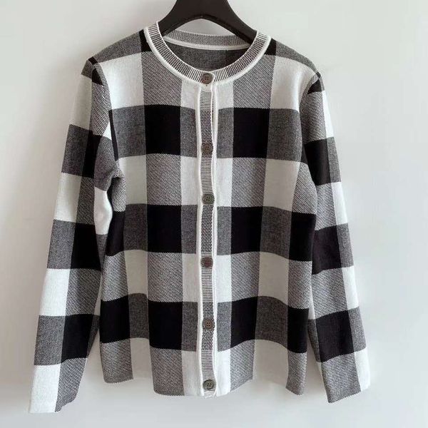 

716 2020 summer sweater cardigan long sleeve crew neck print brand same style prom fashion luxury womens clothes dl, White;black