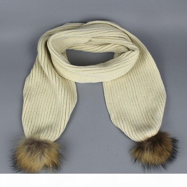 

o woman knitted scarf and hat gloves set luxury winter warm crochet hats and scarves with real fur pom beanie hat for woman, Blue;gray