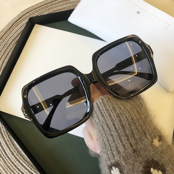 

2020 sun glasses for women brand designer fashion luxury oversized vintage sunglasses sqaure sunglass retro female flat eyewear, White;black