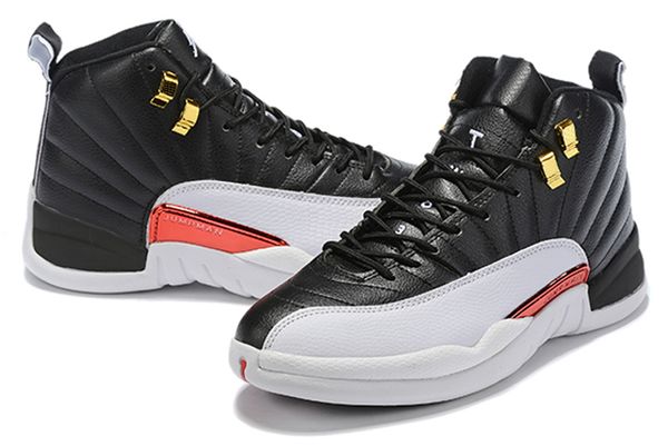 

high qaulitys jumpman 12 12s ovo white gym red dark grey kids basketball shoes men women taxi blue suede flu game cny sneakers, Black