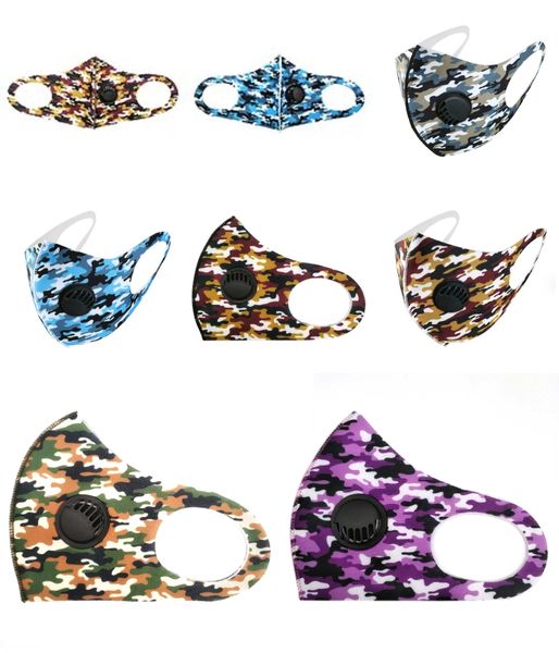 

camo designer face mask reusable funny nose masks mascherine high fashion washable cloth black red starry sky mask abc2007 oewzq#115