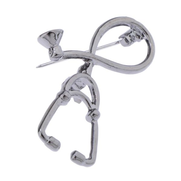 

creative brooches pins elegant alloy echometer brooch lapel pin for wedding prom scarves shawl clip bag ornament, Gray