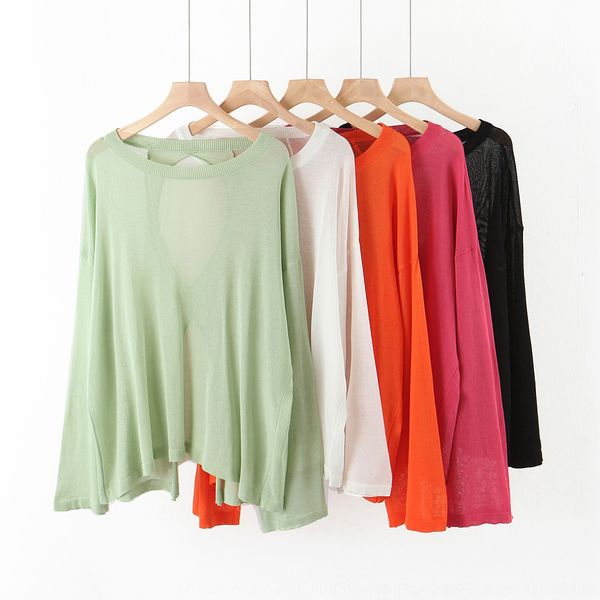 

j61vn loose back clotheshollow ice silk sunscreen 2716-200563 2020 new loose back 2716-200563 2020 shirt new clotheshollow ice silk sunscre, White