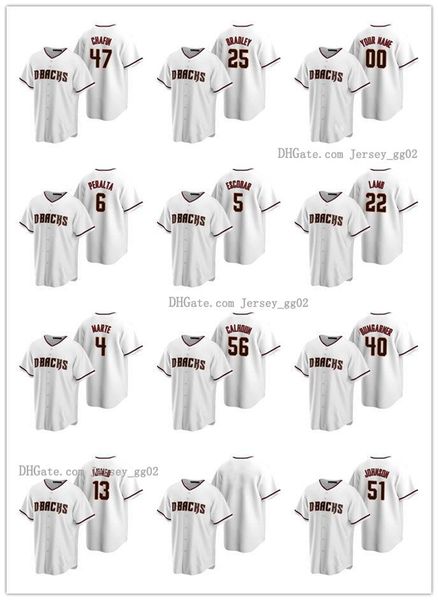 

arizona diamondbacks men women youth 22 jake lamb 13 nick ahmed crimson white home baseball jersey, Black