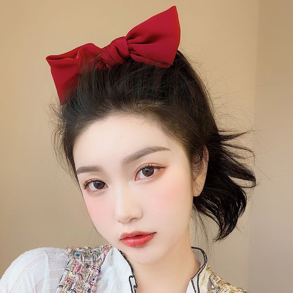 

xiaoboacc korean fashion bow hair clip hair rope accessories, Golden;silver