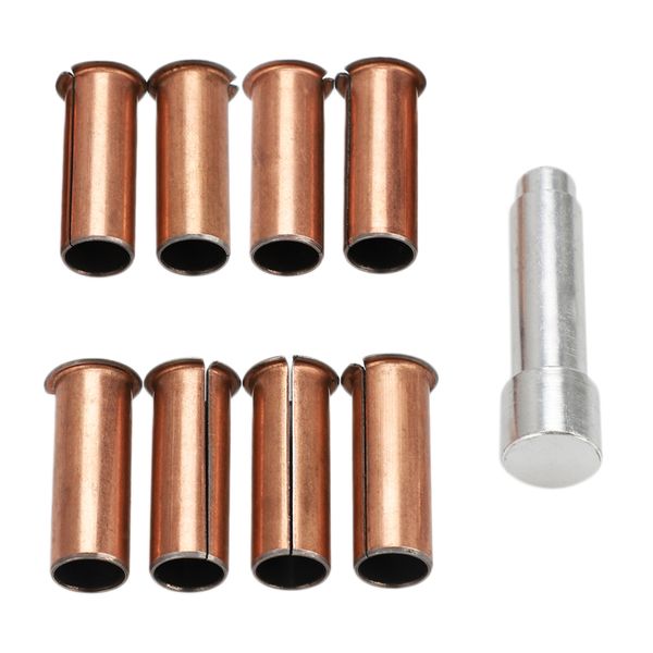 

8 pieces door hinge liners with door bushing removal tool for jeep wrangler jku 4 door 2007 2008 2009 2010 2011-2018 - copper