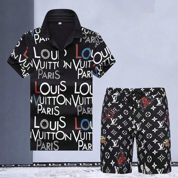 

designer tracksuits sets men's jogging suits polo t shirt+shorts summer casual fashion sportswear sets 2pcs size -2xl, Gray