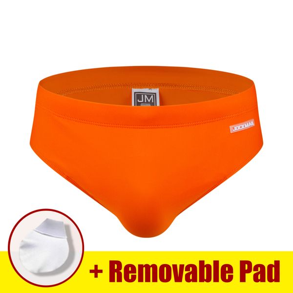 

jockmail men's cup swimsuit u convex swimsuit water sportswear swimming underwear low waist quick-drying breathable pure color shorts