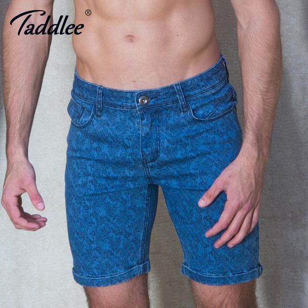 

taddlee brand fashion men shorts cotton jeans style zipper clothing sweat shorts slim fit cargo khaki denim knee length trunk t200521, Black