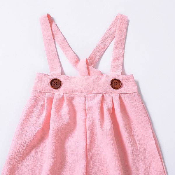 

h964#ins boys and girls all-match trousers solid color children's belt pants baby's two-piece buckle belt pants, Blue