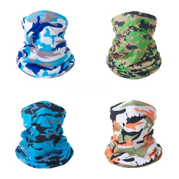 

new ice fishing scarf camouflage magic scarf face neck hiking uv protection dustproof gaiter cycling bandana face mask#371#349, Black