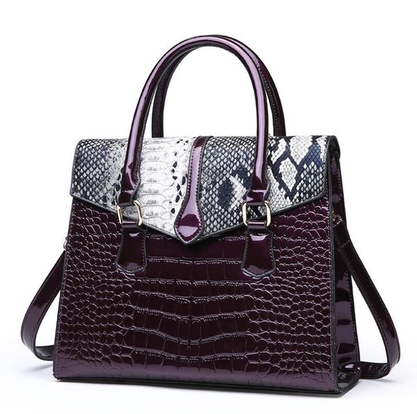

Fashionable New Style Simple Portable Women's Bag Fashion Lock Large Tote Commuter Handbags Boston Bag