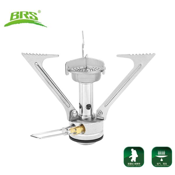

brs-1 outdoor mini camping stove one-piece 1.94 kw strong power portable butane gas burners copper magnalium alloy 87g
