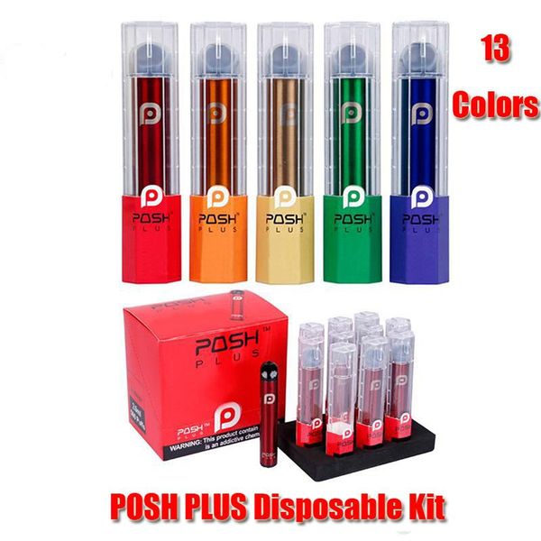 

2020 POSH PLUS Одноразовые устройства Pod Kit 450mAh Аккумулятор 2,0 мл Укажи картриджи 500 пуфы Vape Слейте Pen VS Bar Hyde XL