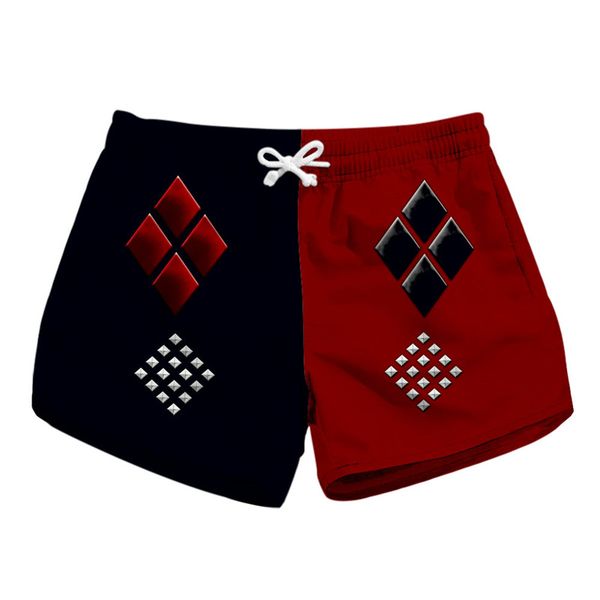 

women's shorts 3d print 2021 elastic high waist fashion pockets women summer beach style quick dry short pants sweatpant, White;black