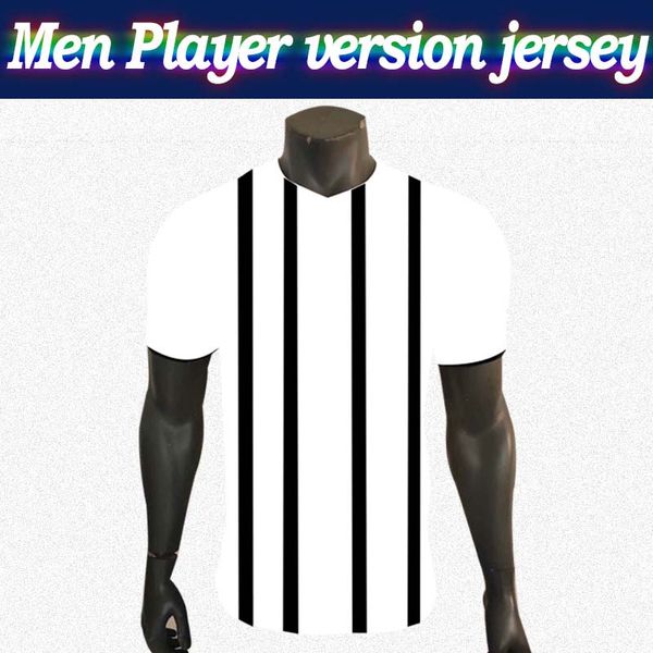 

#7 ronaldo player version soccer jersey thai quality 20/21 home white #10 dybala #4 de ligt soccer shirt customized men football shirt, Black;yellow