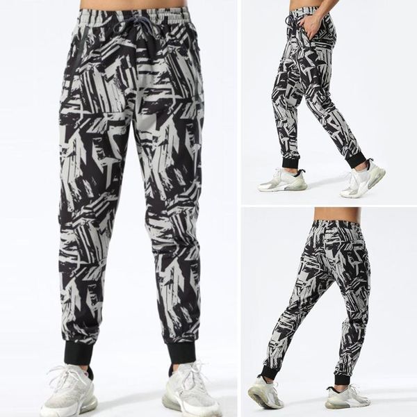 

size casual thin breathable ankle tie drawstring long pants running sports sweatpants, Black