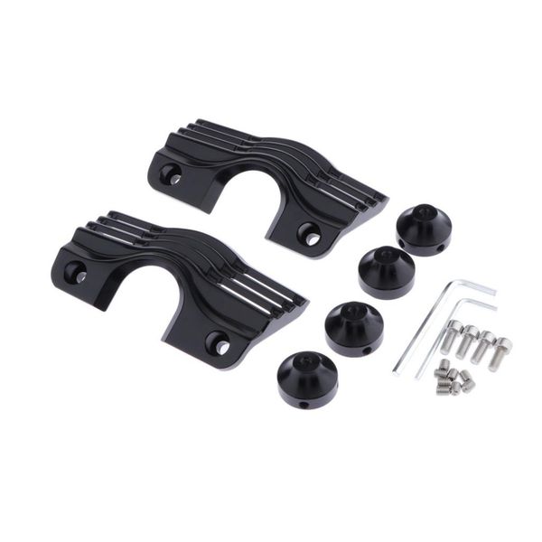 

pair finned slotted spark plug head bolt covers for harley 99-16, heavy duty