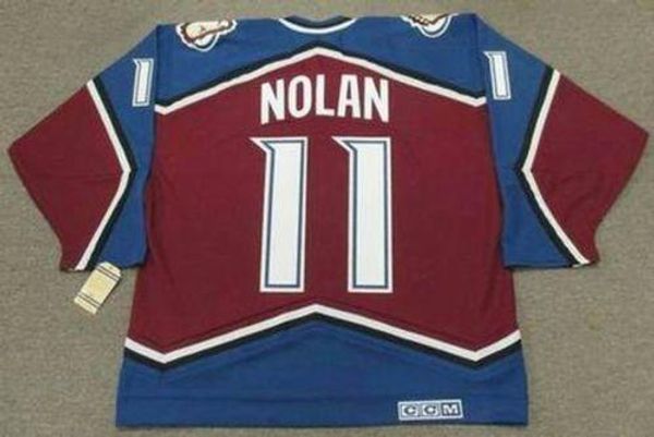 

мужчины женщины молодежь овен nolan colorado avalanche 1995 ccm vintage turn back хоккей джерси все сшиты вратарской вырезать любое имя любо, Black;red