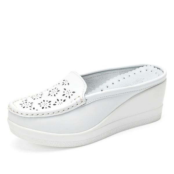 

gktinoo summer woman platform wedge flip flops high heel slippers for women casual sandals female shoes y200624, Black