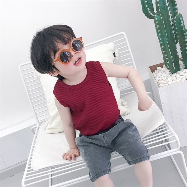 

n4yr9 grasshopper brother 2020 new thin children's underpants sleeveless base shirt grasshopper brother 2020 new thin children's u, Blue